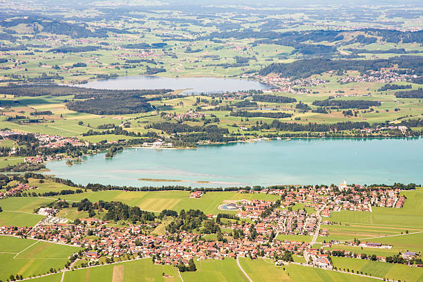 istock Aerial view over Lake Forggensee 496124422