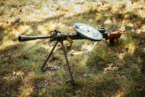 istock Soviet russian machine gun of World War II 496125002