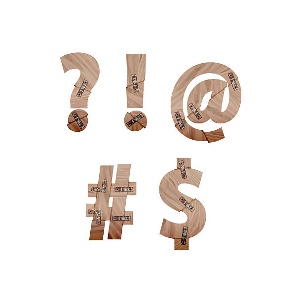 istock Symbols made of wood bars connected with metal plates 496126270