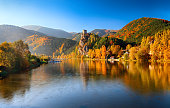 Autumn on Vag River, Slovakia