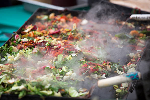 Fresh grilled vegetables at Farmers Market, Seattle