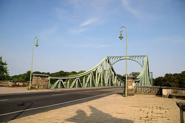 View of the Glienicker Bridge,Brandenburg,Germany.