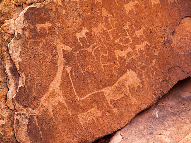istock Prehistoric Bushman engravings at Twyfelfontein in Namibia 496130098