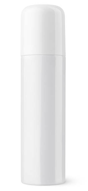 istock Closed white aerosol spray metal bottle can 496155845