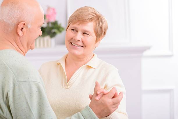 istock Content adult couple  dancing 496156910