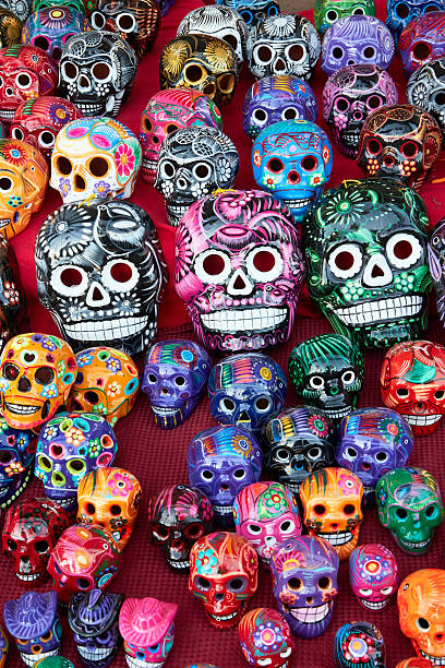 istock Day of the Dead Ceramic Skulls 496157280