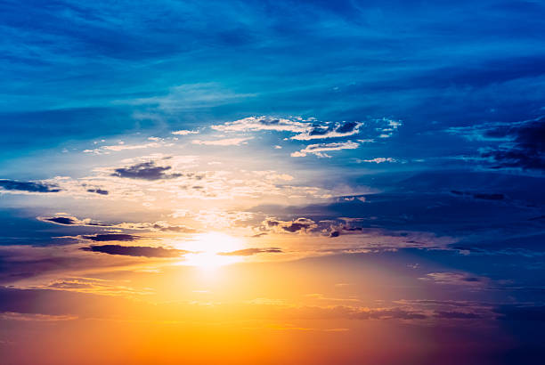 istock Sun, sunset, sunrise. Colorful toned instant photo 496157342