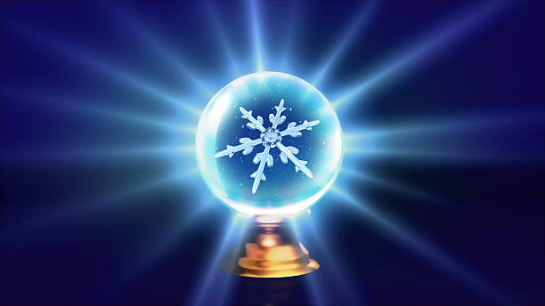 istock crystal ball Christmas Snowflakes blue 496157874