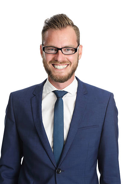 Attractive businessman in glasses