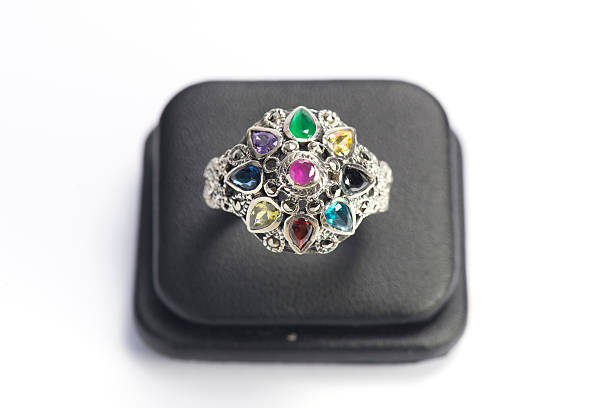 istock Local jewelry containing silver, gold and stone by handmade. 496159240
