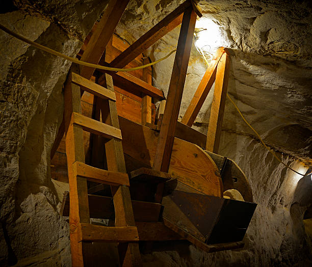 istock Old Mine and Wooden Equipment 496161519