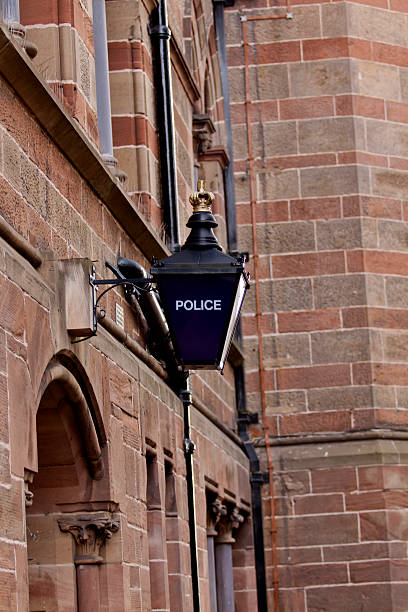istock Vintage police sign 496161803