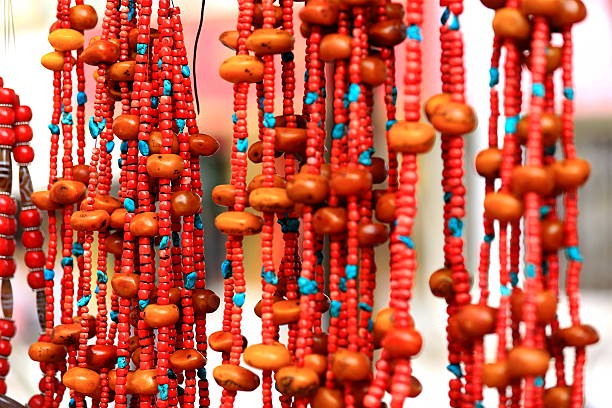 istock Stone bead necklaces. Shigatse-Tibet. 1785 496162134