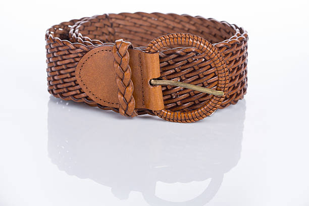 istock brown Women's belt with rhinestones 496165220