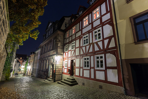old city fulda germany in the evening
