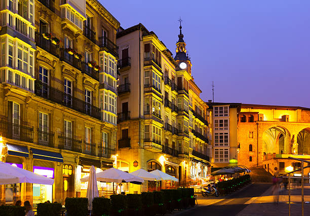 istock Night view of  Virgen Blanca Square 496168318