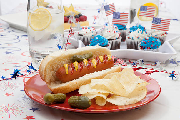 istock 4th of July Party Table 496192223