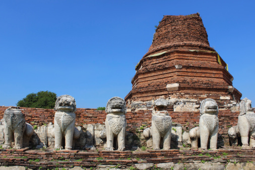 Wat Thammikarat at Ayutthaya, thailand