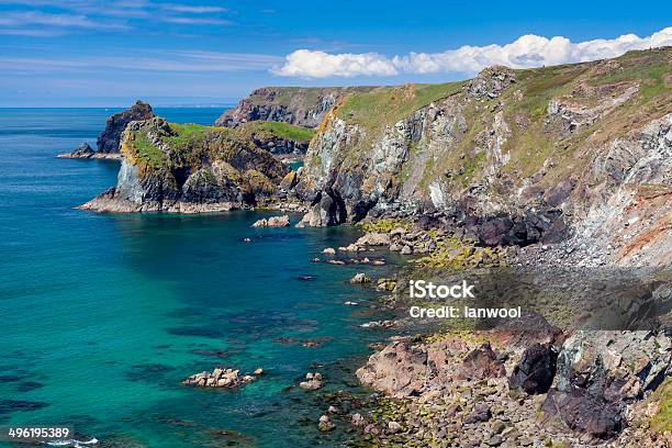 Pentreath Beach Cornwall England Stock Photo - Download Image Now - Bay of Water, Beach, Beauty In Nature