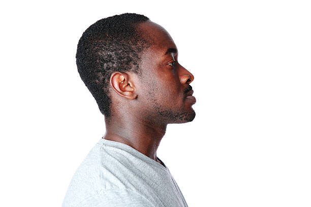 istock Side view portrait of african man 496196709