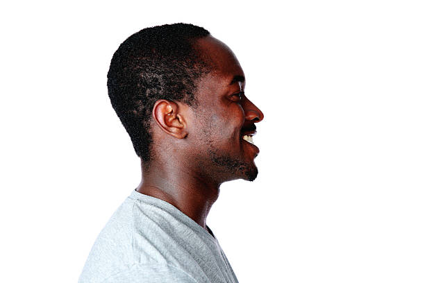 istock Side view portrait of african man 496196717