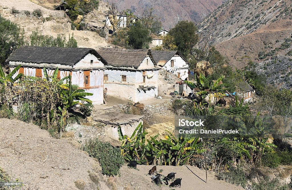 Aam village-wunderschöne im westlichen Nepal - Lizenzfrei Indien Stock-Foto