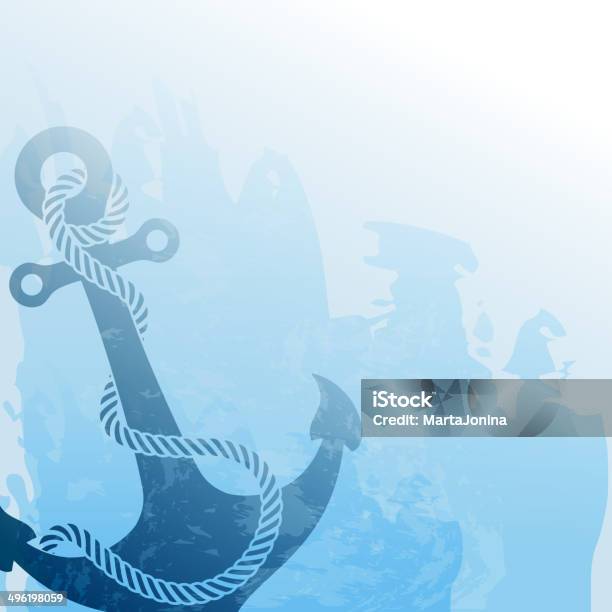Nautical Background Stock Illustration - Download Image Now - Anchor - Vessel Part, Border - Frame, Backgrounds