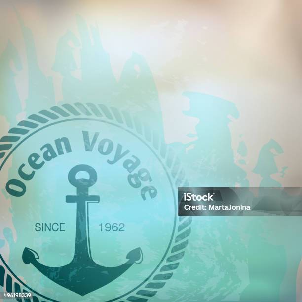 Nautical Background Stock Illustration - Download Image Now - Anchor - Vessel Part, Backgrounds, Badge