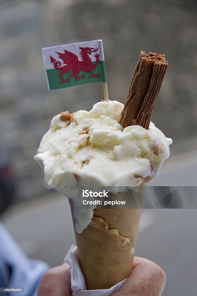 Уэльский мороженое - Стоковые фото Уэльский флаг роялти-фри