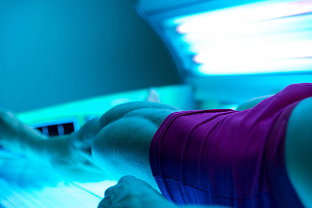 istock Young Man At Solarium In Beauty Salon 496199457