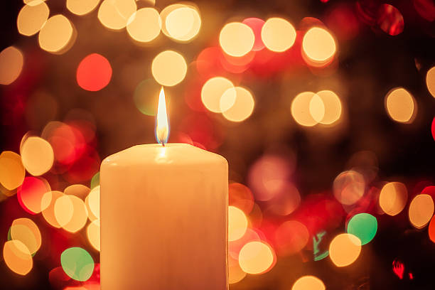 istock Christmas Candle and Lights 496199850