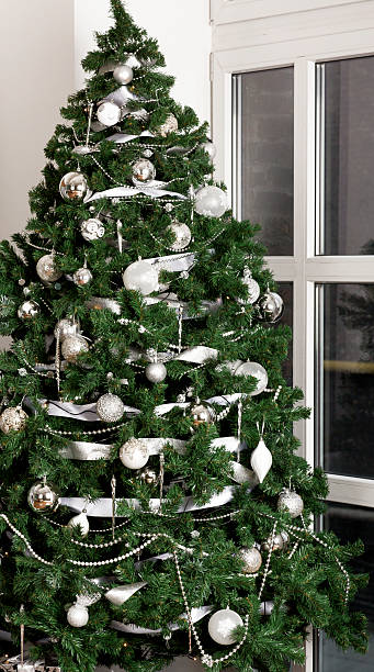 istock Christmas tree decorated with toys. 496201490