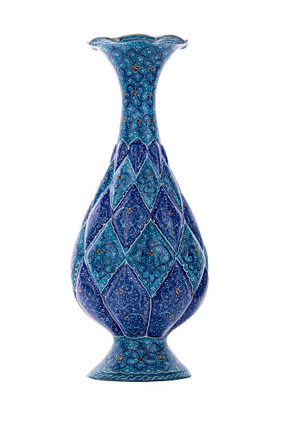 Persian vase, Minakari - Stock Image Persian vase from Iran / Tebriz persian pottery stock pictures, royalty-free photos & images