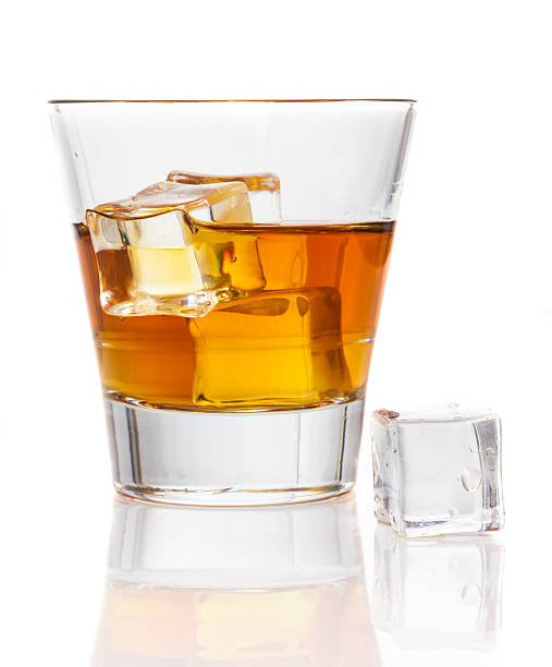 istock Glass of whiskey with ice 496231464