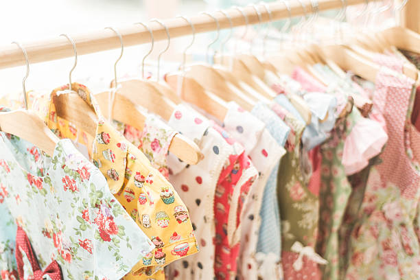 istock floral pattern young girl dresses in shop 496232048