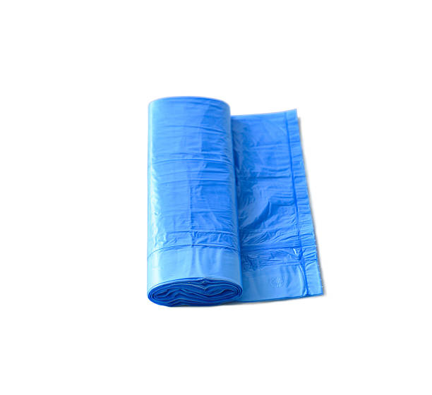 istock roll of blue garbage bags 496232624