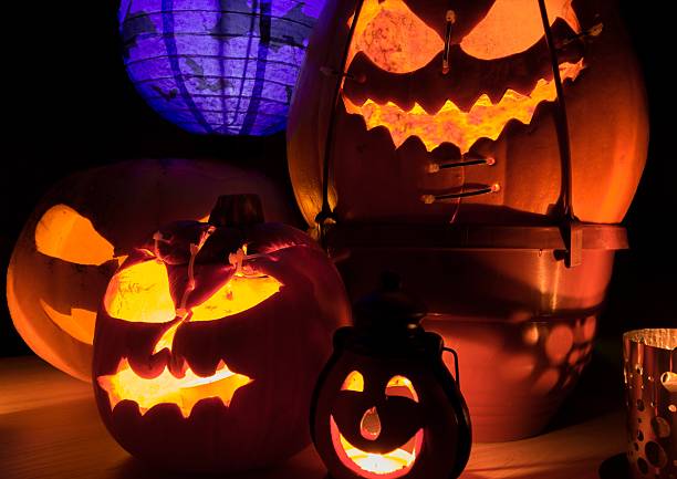 istock close up of halloween pumpkins 496233124