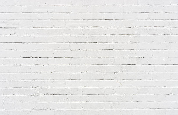 White brickwall surface stock photo