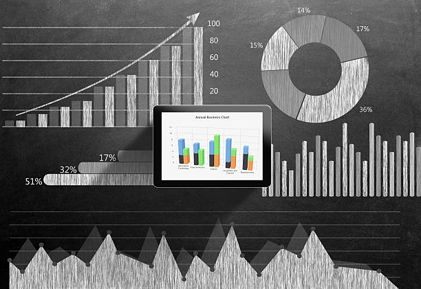 istock Global business growth Infographic drawn on blackboard 496237456
