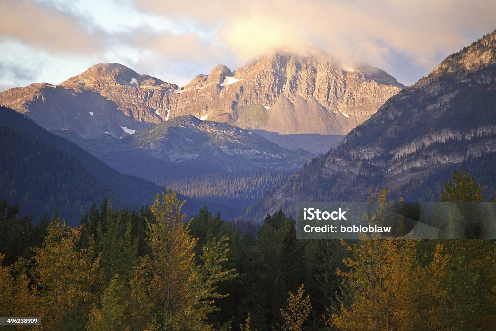 Rocky Mountains along Pine Pass in Alberta Alberta Stock Photo