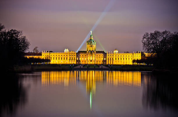 Charlottenburg palace during the night, Berlin, Germany