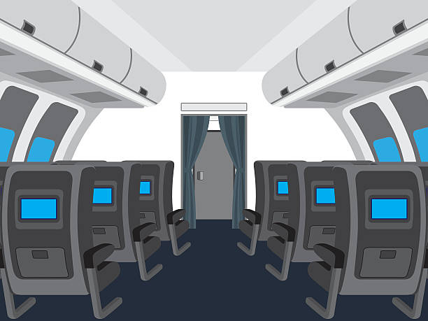 illustrations, cliparts, dessins animés et icônes de intérieur de salon de l'avion. - vehicle seat illustrations