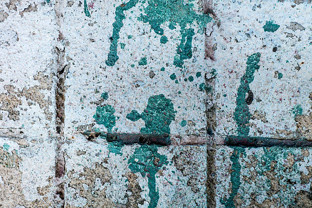 istock Old paint fragment of the wall 496239957