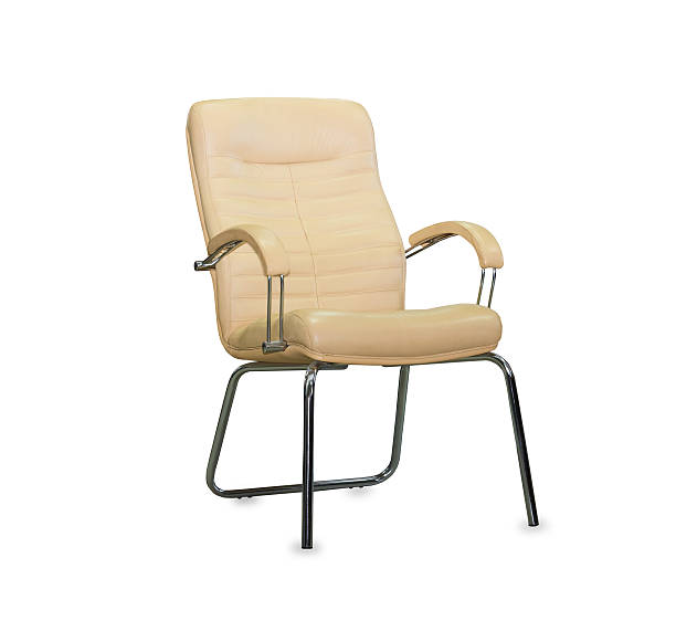 istock Modern office chair from beige leather 496240018