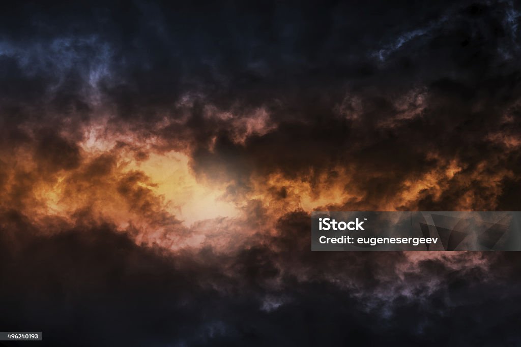 Dark colorful stormy cloudy sky background photo Abstract Stock Photo