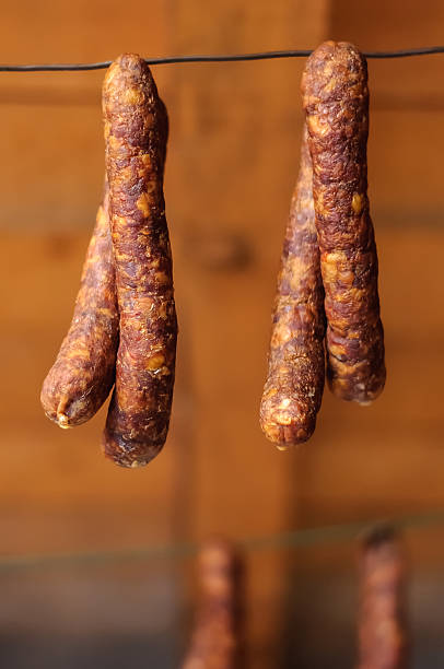 istock Smoked pork sausages 496240455