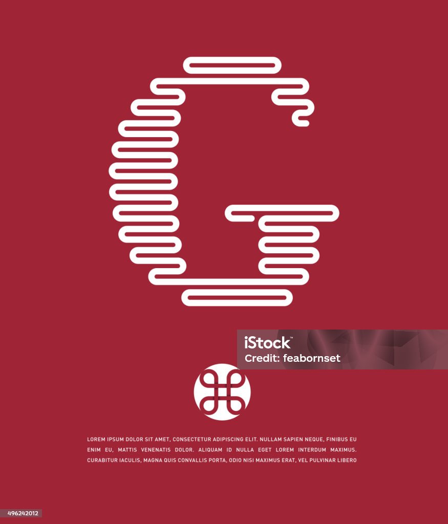 G Text Vector Vector Graphic Striped Alphabet With Sample Text Stock Illustration ...