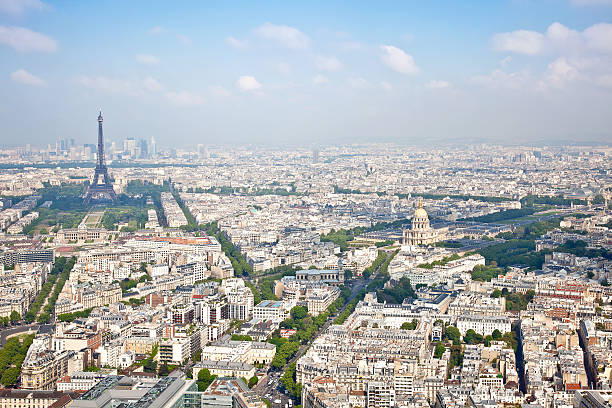 istock Panorama of city Paris 496242979