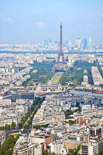 istock Panorama of city Paris 496242981