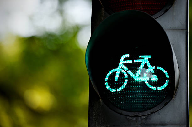 istock Green traffic light for bicycles 496253168